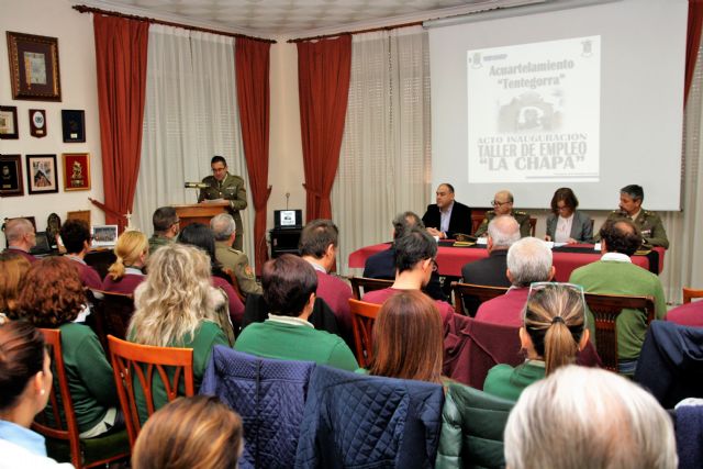 Acto de Inauguración del Taller de Empleo “La Chapa” en el Acuartelamiento Tentegorra (Cartagena) - 1, Foto 1