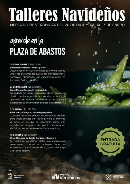 El aula gastronómica de Verónicas acoge una programación especial de Navidad dedicada al vino y al mar, la cocina de autor y el arte de la coctelería - 4, Foto 4