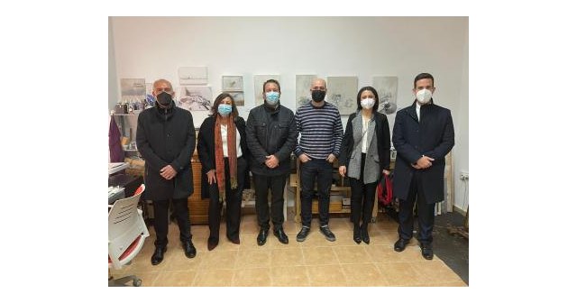 El equipo de Gobierno visita el Open Studio del artista muleño Nono García - 1, Foto 1