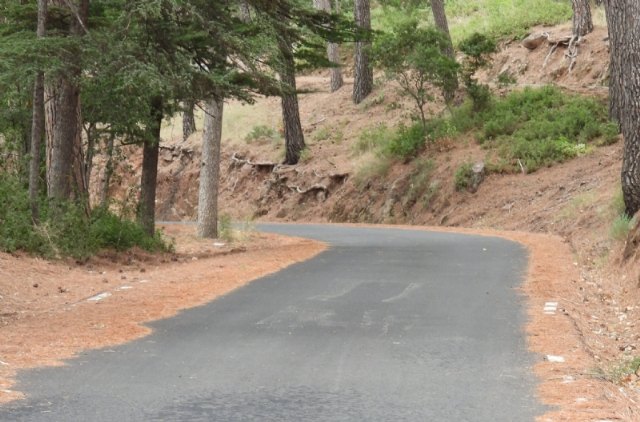 Realizan obras de mejora en dos viales del Parque Regional de Sierra Espuña, Foto 3