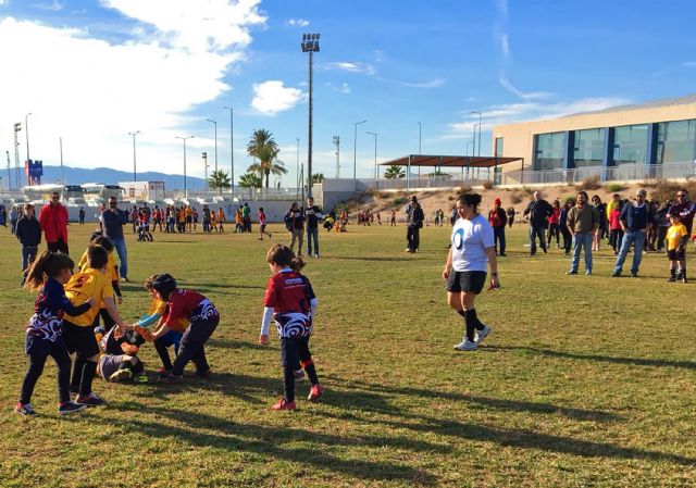 Cerca de 200 jóvenes jugadores disfrutan en Las Torres de Cotillas de la fiesta del rugby de la Región de Murcia - 3, Foto 3