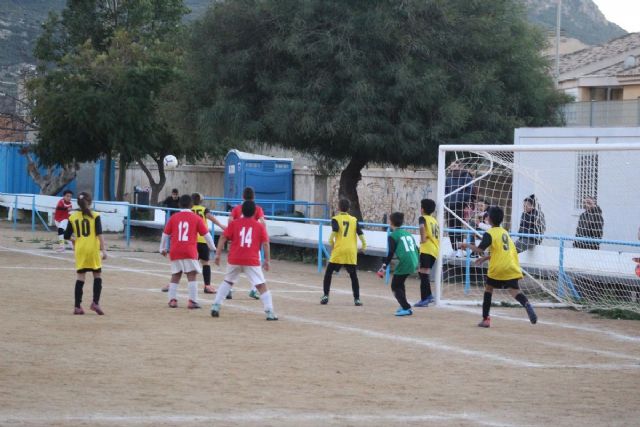 A.D. Franciscanos, C.D. La Manga, E.F. Balsicas, E.F. Los Alcázares y Veteranos Dolores de Pacheco, los mejores en la modalidad fútbol 7/8 en el ecuador del campeonato - 1, Foto 1