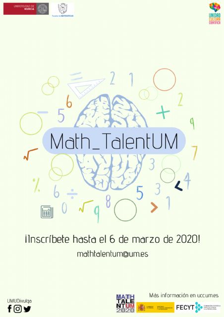 Llega Math_TalentUM, el concurso de la UMU para impulsar las matemáticas entre los más jóvenes - 1, Foto 1