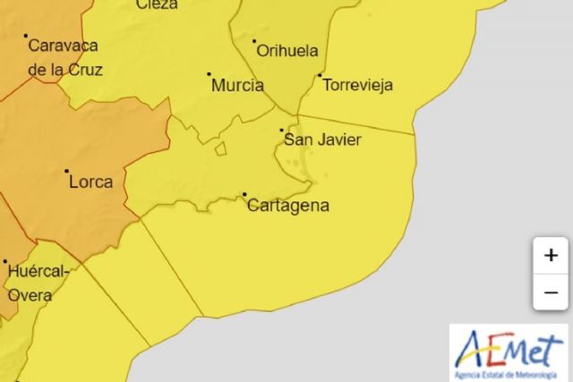 Aviso amarillo por vientos de hasta 70 kilómetros y oleaje de tres metros en Cartagena - 1, Foto 1