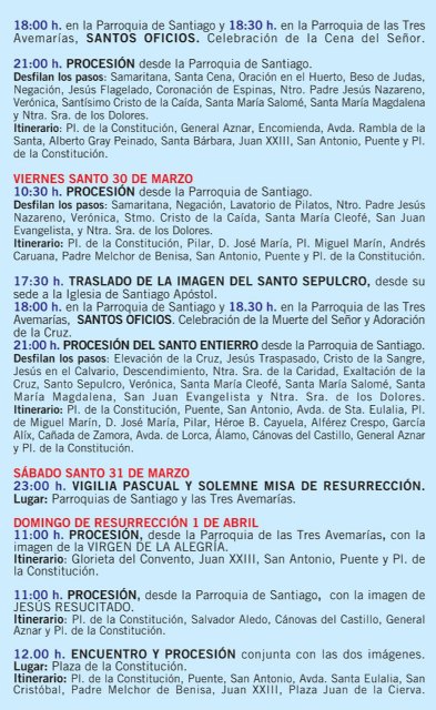 Se presenta el tríptico informativo con el programa de las actividades de la Cuaresma y Semana Santa 2018, Foto 8