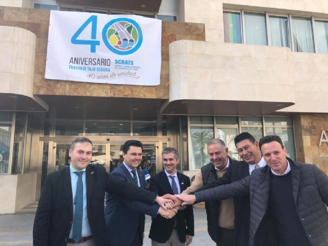 El consejero de Agua clausura el acto conmemorativo por el 40 aniversario de trasvase Tajo-Segura en San Javier - 1, Foto 1