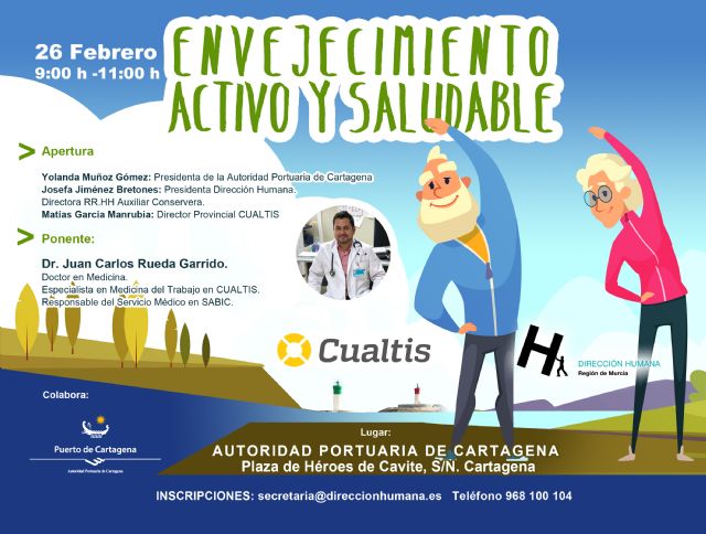 Dirección Humana y Cualtis expondrán las claves sobre el envejecimiento activo en una jornada en Cartagena - 1, Foto 1