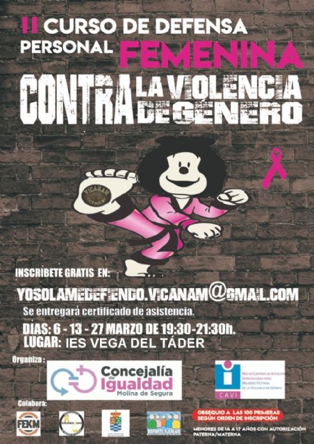El Ayuntamiento de Molina de Segura colabora con el Club Vicanam en la organización del segundo curso de defensa personal femenina contra la violencia de género - 2, Foto 2