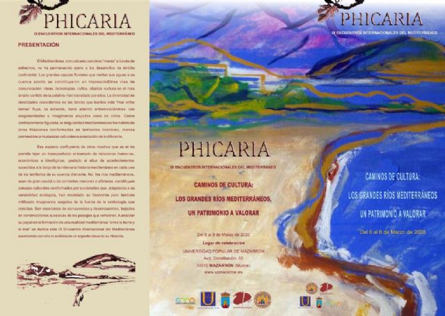 Los grandes ríos mediterráneos centrarán este año los IX Encuentros del Mediterráneo Phicaria - 1, Foto 1