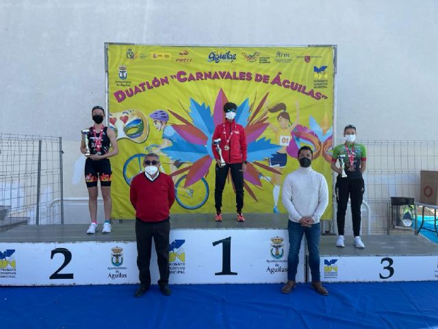Cristóbal Valenzuela y Sandra Shenkel , en lo más alto del XXVIII Duatlón Carnavales de Águilas - 2, Foto 2