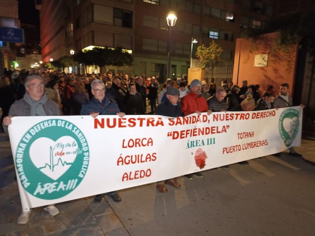 Sosa: “3.000 lorquinos salieron a la calle a pedir un nuevo hospital” - 1, Foto 1