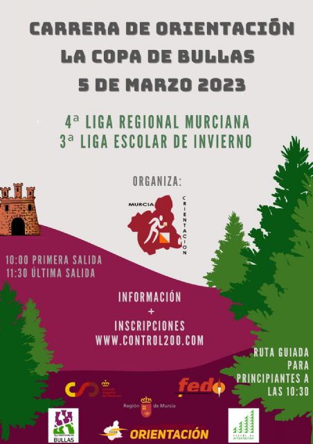 El 5 de marzo La Copa de Bullas acoge una Carrera de Orientación - 1, Foto 1