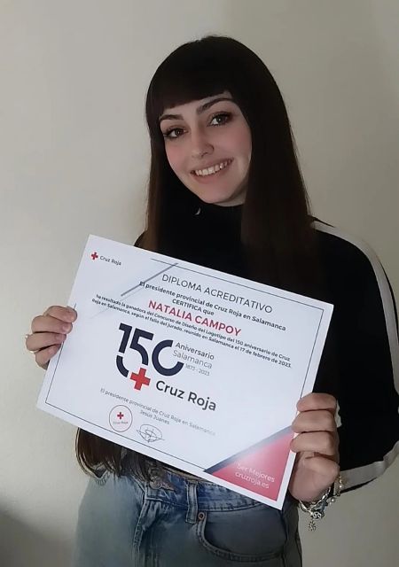 Natalia Campoy, ganadora del Concurso de Diseño del Logotipo del 150 aniversario de Cruz Roja en Salamanca - 1, Foto 1
