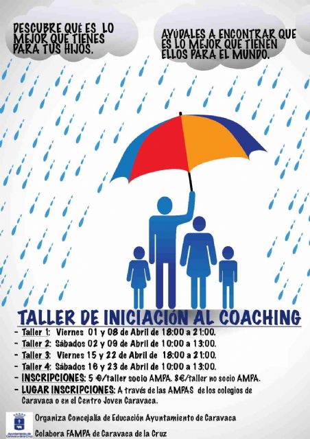 Abierta la inscripción en el taller de iniciación al coaching de la 'Escuela de Padres y Madres' - 2, Foto 2