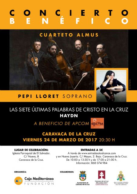 El cuarteto 'Almus' y la soprano Pepi Lloret ofrecen un concierto este viernes en el Salvador, a beneficio de Apcom - 1, Foto 1