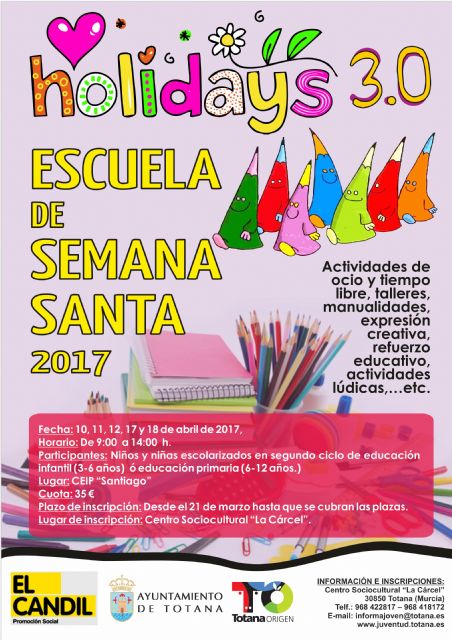 Desde hoy se abre el plazo de admisión en la Escuela de Semana Santa, Foto 3