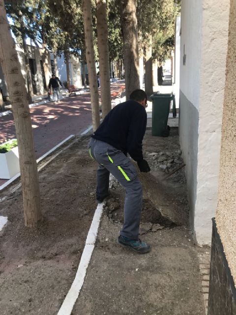 La edil Isabel Fernández destaca la importancia de trabajar de forma diaria en el mantenimiento del cementerio municipal - 1, Foto 1