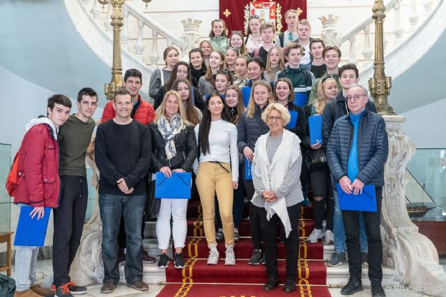 Alumnos noruegos visitan el Palacio Consistorial - 1, Foto 1