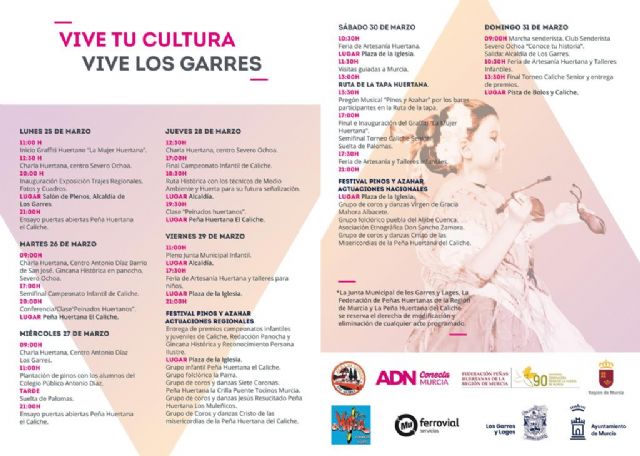 Casi una treintena de actividades llenarán de cultura la pedanía de Los Garres la próxima semana - 2, Foto 2