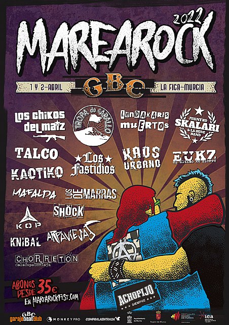 ¡¡¡Ya llega!!! MarearockGBC Murcia 2022 con Talco, Lendakaris Muertos, Los Chikos del Maíz. - 1, Foto 1
