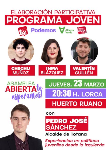 Las organizaciones juveniles de IU Y Podemos organizan una asamblea participativa - 1, Foto 1