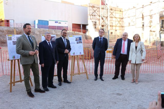 El alcalde de Lorca pone la primera piedra del nuevo Palacio de Justicia que estará situado en pleno casco histórico - 1, Foto 1