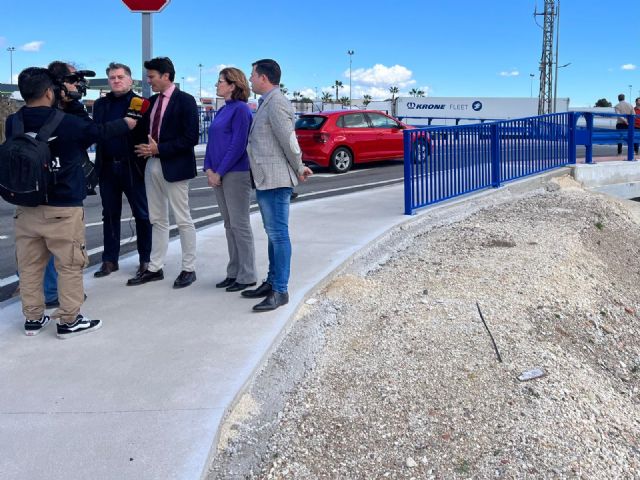 Abierto al tráfico el paso elevado construido sobre la Rambla de Cañada de Morcillo entre La Serreta Este y la Ciudad del Transporte de Molina de Segura - 1, Foto 1