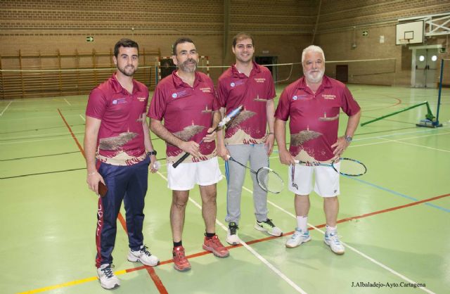 El alcalde y el concejal de Deportes entrenan con el Club Bádminton Cartagena - 4, Foto 4