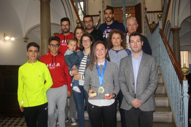 Recibimiento oficial a la ceheginera Laura Durán Morote, campeona de España cadete de Duatlón - 4, Foto 4