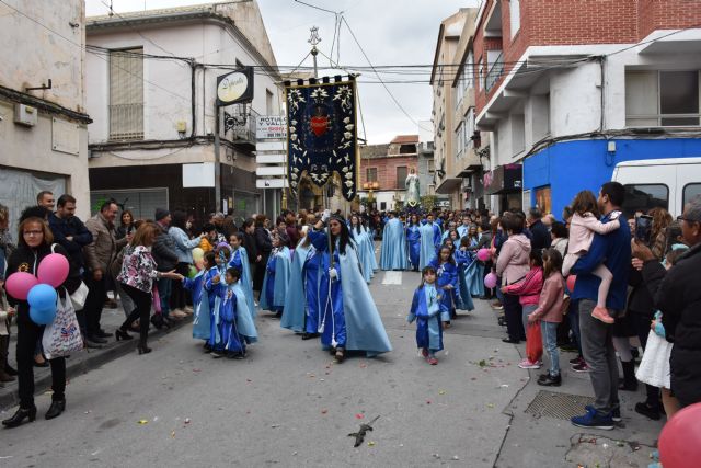 Finalmente la lluvia dio la tregua necesaria para que la procesión del Resucitado y el Encuentro Glorioso se pudieran celebrar en Archena - 3, Foto 3