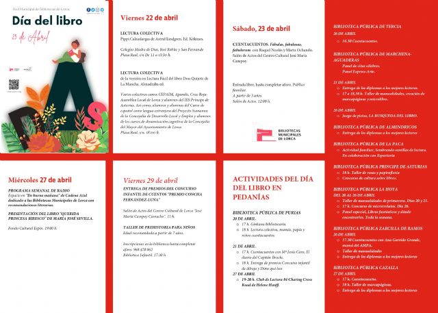 La Red Municipal de Bibliotecas de Lorca programa una treintena de actividades, que se desarrollarán hasta el próximo 27 de abril, para conmemorar el Día del Libro - 2, Foto 2