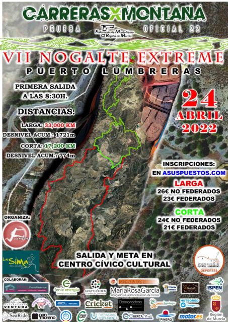 Casi 400 corredores participarán en la VII Nogalte Extreme que se celebrará este domingo, 24 de abril, en Puerto Lumbreras - 1, Foto 1