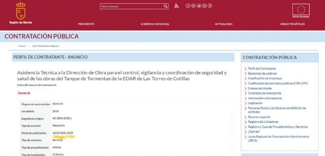 Proyecto del Tanque de Tormentas de Las Torres de Cotillas - 3, Foto 3