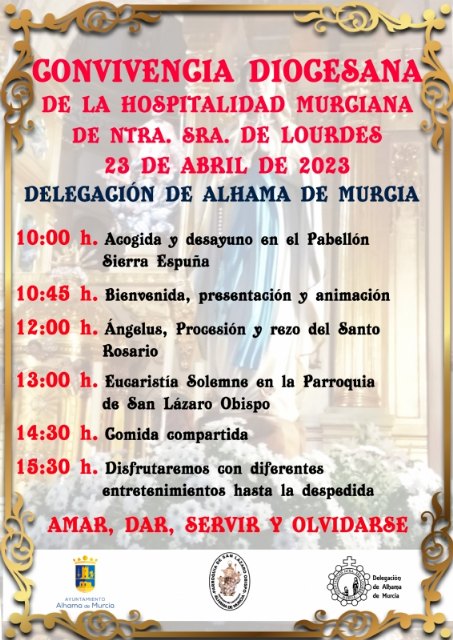 Jornada de Convivencia Diocesana de la Hospitalidad de Lourdes en Alhama: 23 de abril de 2023, Foto 1
