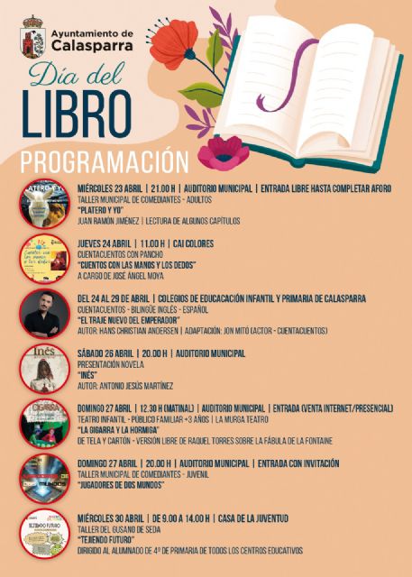 Calasparra celebra el Día del Libro con una amplia programación cultural para todas las edades - 1, Foto 1