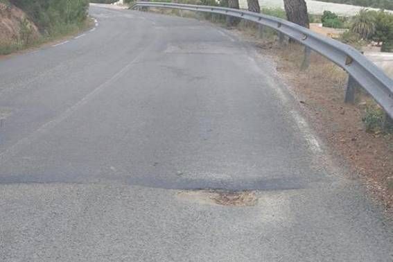 Piden a la Dirección General de Carreteras el acondicionamiento y reparación de la carretera RM-503 Bullas-Aledo, a su paso por el término municipal de Totana, para la mejora de la seguridad vial, Foto 1