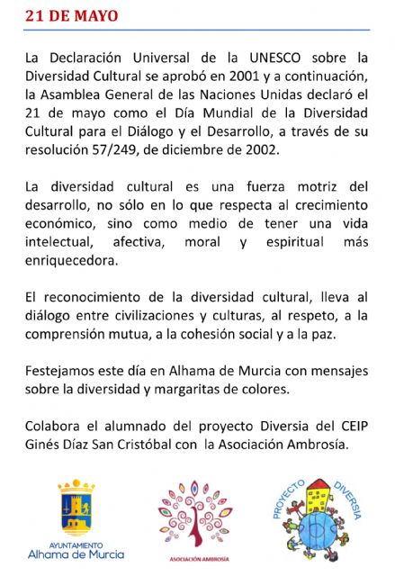Alhama celebra hoy el Da Mundial de la Diversidad Cultural, Foto 5