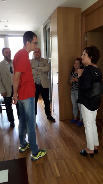 Francisco Miguel Muñoz visita el centro de discapacitados psiquicos en Cabezo de Torres - 3, Foto 3