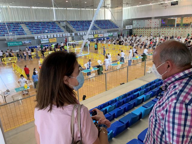 Nuevo éxito de vacunación ayer en el Pabellón Diego Calvo Valera - 1, Foto 1