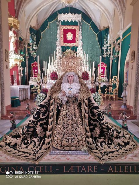 La Antigua, Real, Ilustre y Fervorosa Hermandad y Cofradía de Nazarenos del Stmo. Cristo de la Vera-Cruz y Mª Stma. de Las Angustias Coronada, de Alcalá del Río se encuentra en veneración en la Parroquia del Municipio - 2, Foto 2