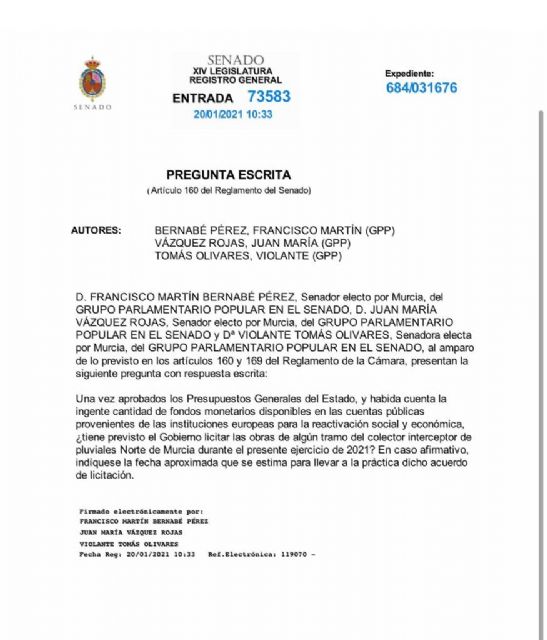 Bernabé: Sánchez pretende ahogar a la Región de Murcia al no actuar en ninguna de las ramblas que ocasionan las grandes inundaciones - 2, Foto 2