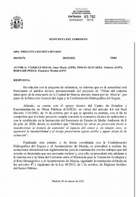 Bernabé: Sánchez pretende ahogar a la Región de Murcia al no actuar en ninguna de las ramblas que ocasionan las grandes inundaciones - 5, Foto 5