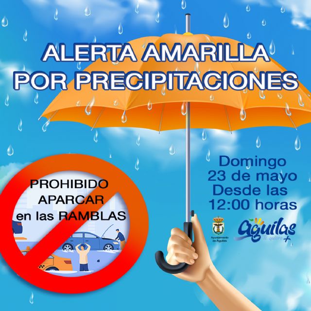 Aviso amarillo por fuertes precipitaciones para el próximo domingo - 1, Foto 1