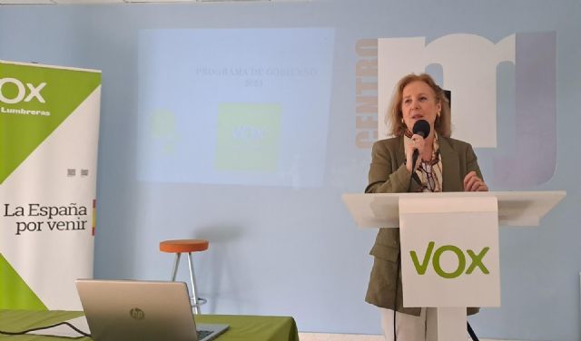La diputada nacional por VOX, Lourdes Méndez, acompaña a Vox Puerto Lumbreras en la presentación del programa de gobierno para Puerto Lumbreras - 1, Foto 1