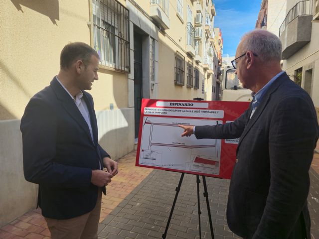 El Ayuntamiento invierte 253.000€ para pavimentar  calles con 1.300m2 de adoquín y mejorar la red de abastecimiento en Espinardo - 1, Foto 1