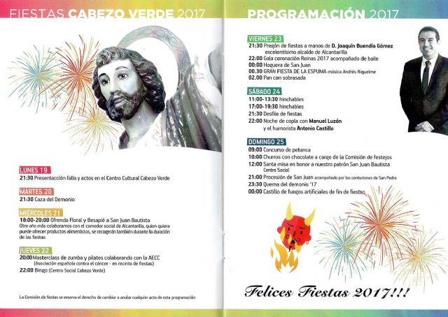 Llegan las Fiestas del barrio de Cabezo Verde, en Alcantarilla, en honor a San Juan Bautista - 2, Foto 2