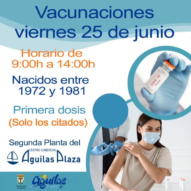 El viernes 25 de junio se vacunará con la primera dosis al segundo grupo de 40 a 49 años - 1, Foto 1