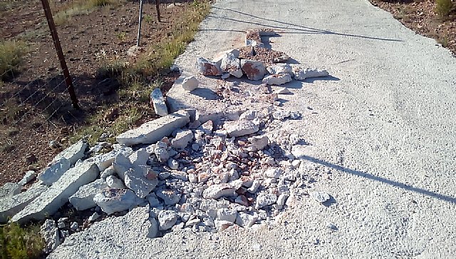 Denuncian nuevos destrozos en el camino del Purgatorio, Foto 5