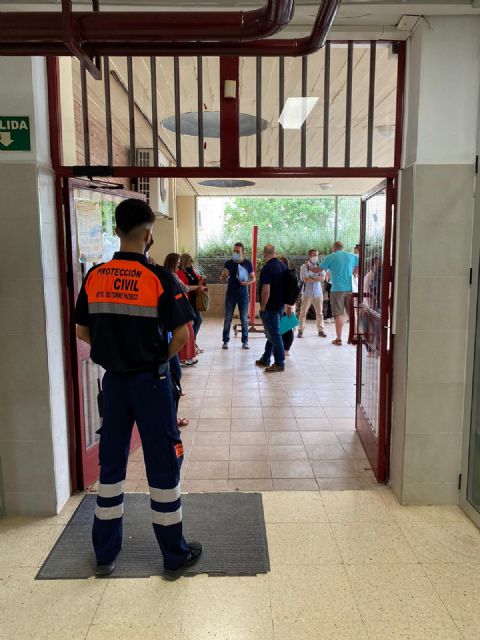 Protección Civil presta colaboración a la Consejería de Educación en las oposiciones de secundaria realizadas en el municipio de Torre Pacheco - 3, Foto 3