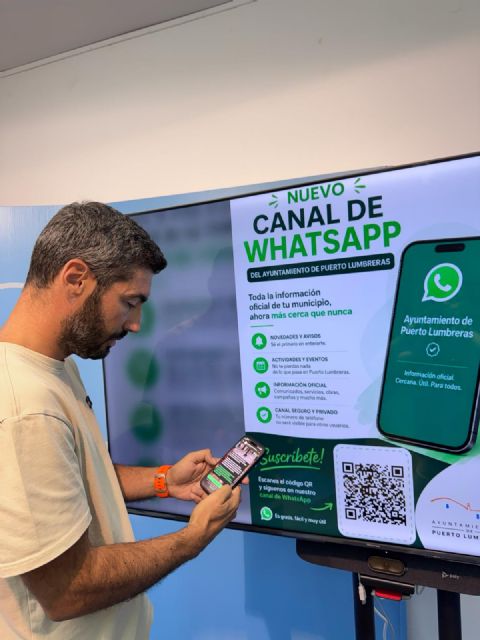 El Ayuntamiento de Puerto Lumbreras estrena canal de WhatsApp para informar de todas las novedades municipales - 2, Foto 2
